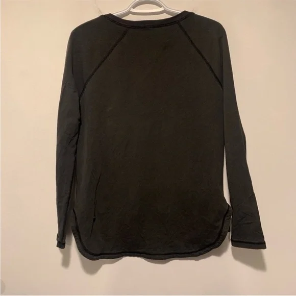 Lululemon After Asana Pullover Telemark Print Black / Black Size 8 - Picture 9 of 11